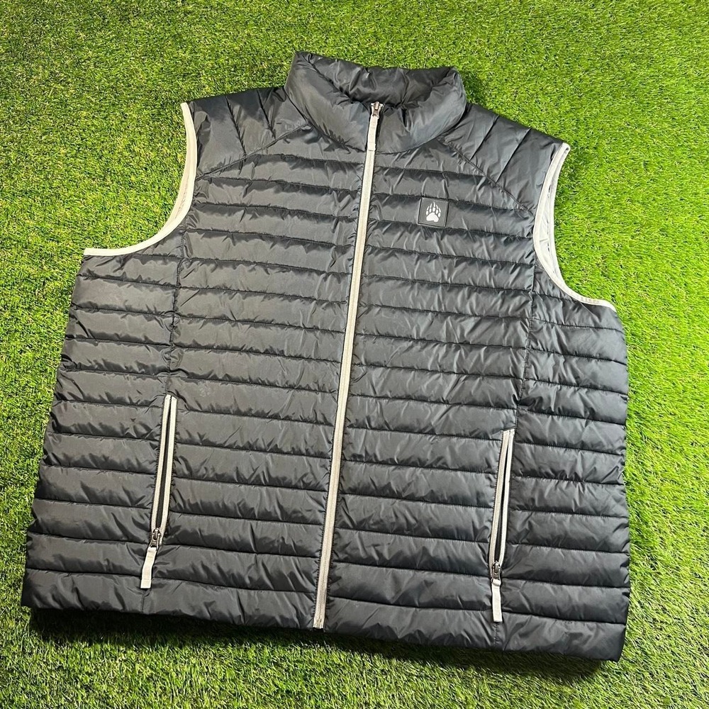 Alaskan Hardgear Puffer Vest 3XL Black Full Zip Lightweight Outdoor Hiking Warm